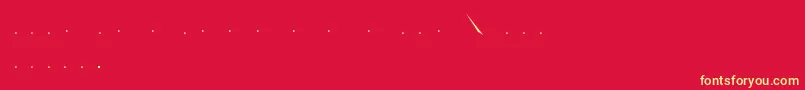 Zwadobef Font – Yellow Fonts on Red Background
