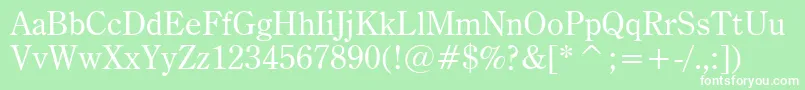 CenturyOldstyleBt Font – White Fonts on Green Background