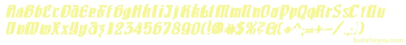 PittoreskBoldOblique Font – Yellow Fonts