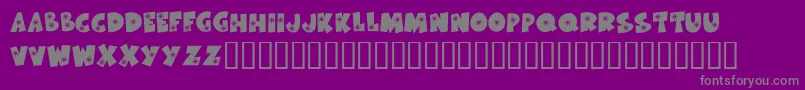 KrSnowflakeフォントについての詳細 フォントKrSnowflake – 紫の背景に灰色の文字
