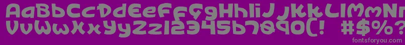 KingsRansom Font – Gray Fonts on Purple Background