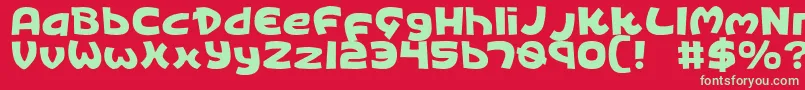 More about KingsRansom Font KingsRansom Font – Green Fonts on Red Background