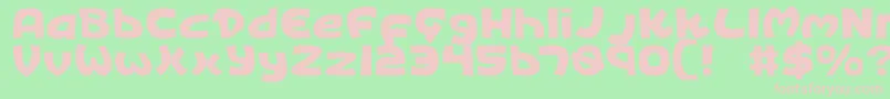 KingsRansom Font – Pink Fonts on Green Background