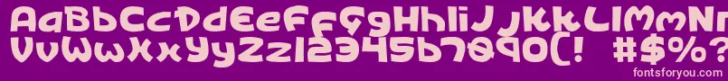 KingsRansom Font – Pink Fonts on Purple Background