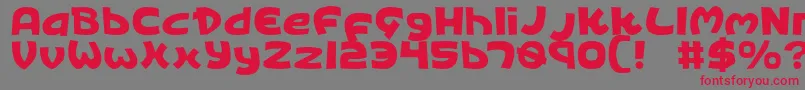 KingsRansom Font – Red Fonts on Gray Background