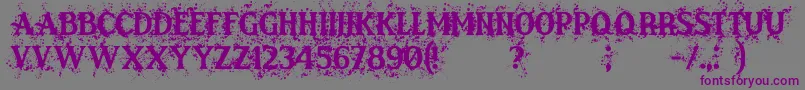 Victorious Font – Purple Fonts on Gray Background