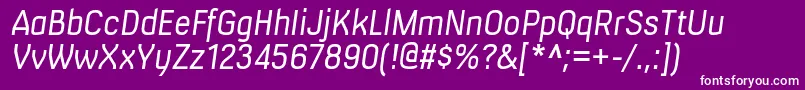MilibusltItalic Font – White Fonts on Purple Background