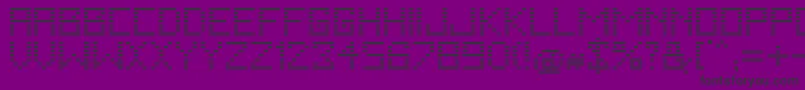 FallingRegular-fontti – mustat fontit violetilla taustalla