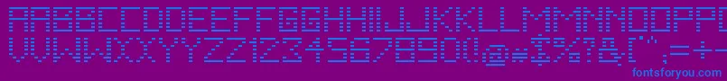 Шрифт FallingRegular – синие шрифты на фиолетовом фоне
