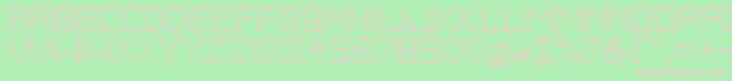 FallingRegular Font – Pink Fonts on Green Background