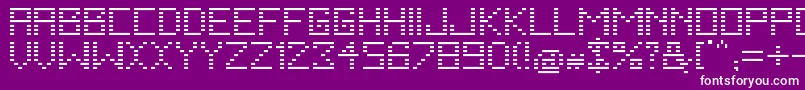 Шрифт FallingRegular – белые шрифты на фиолетовом фоне