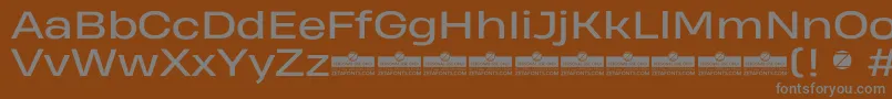 Подробнее о шрифте HeadingProWideRegularTrial Шрифт HeadingProWideRegularTrial – серые шрифты на коричневом фоне