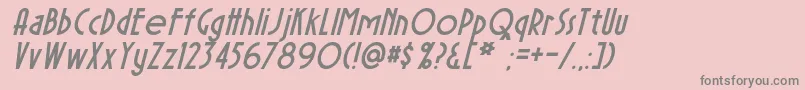 Подробнее о шрифте SierraMadreItalic Шрифт SierraMadreItalic – серые шрифты на розовом фоне
