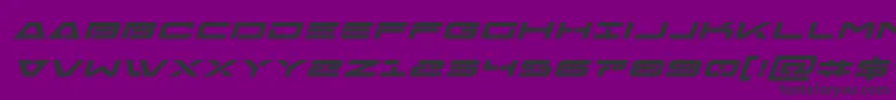 Freeagentboldexpandital Font – Black Fonts on Purple Background