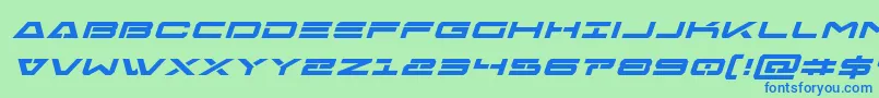 More about Freeagentboldexpandital Font Freeagentboldexpandital Font – Blue Fonts on Green Background