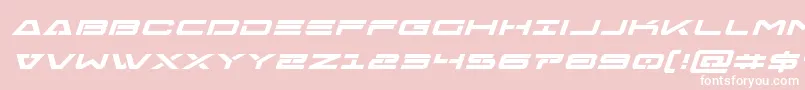 Freeagentboldexpandital Font – White Fonts on Pink Background