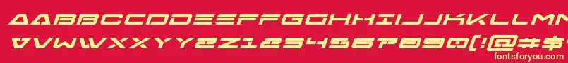 fuente Freeagentboldexpandital – Fuentes Amarillas Sobre Fondo Rojo