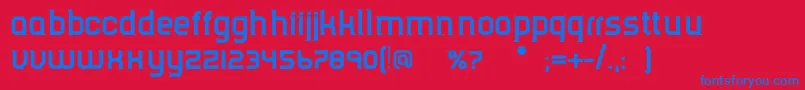 TripserifceBold Font – Blue Fonts on Red Background