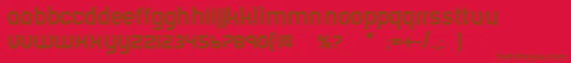 TripserifceBold Font – Brown Fonts on Red Background
