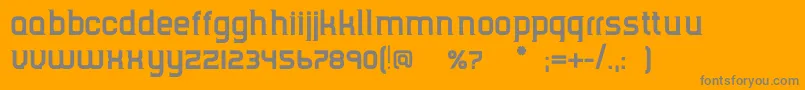 TripserifceBold Font – Gray Fonts on Orange Background