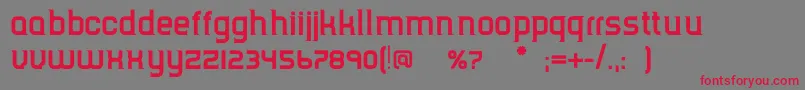 TripserifceBold Font – Red Fonts on Gray Background