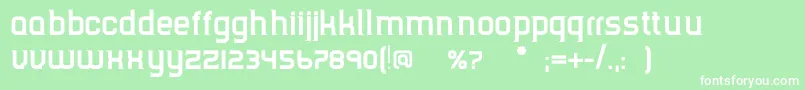 TripserifceBold Font – White Fonts on Green Background