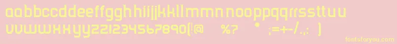 TripserifceBold Font – Yellow Fonts on Pink Background
