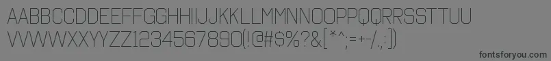 OctincollegeltRegular Font – Black Fonts on Gray Background