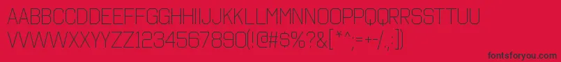 フォントOctincollegeltRegular – 赤い背景に黒い文字