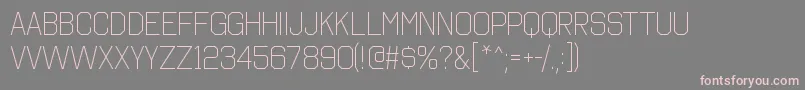 OctincollegeltRegular Font – Pink Fonts on Gray Background