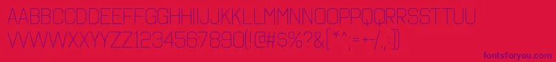 OctincollegeltRegular Font – Purple Fonts on Red Background