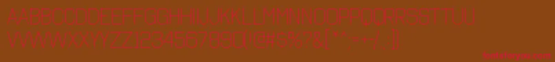 OctincollegeltRegular Font – Red Fonts on Brown Background
