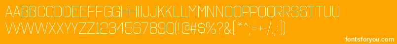 OctincollegeltRegular Font – White Fonts on Orange Background