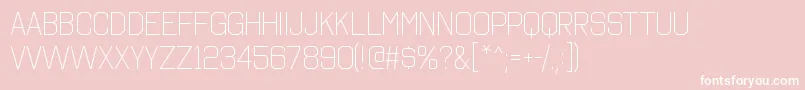 OctincollegeltRegular Font – White Fonts on Pink Background