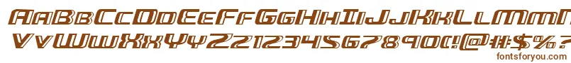 Greasegunexpandital Font – Brown Fonts on White Background