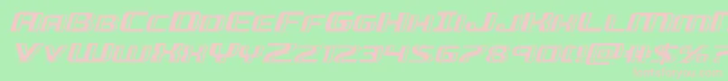 Greasegunexpandital Font – Pink Fonts on Green Background