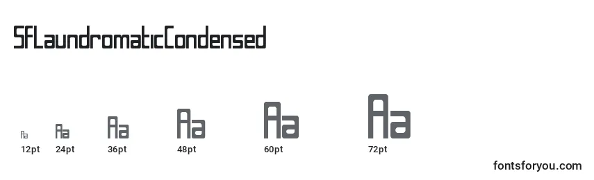 SfLaundromaticCondensed Font Sizes