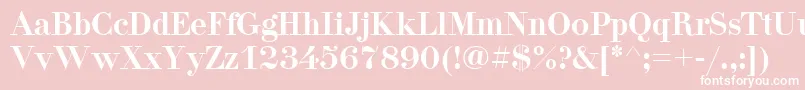 PgDidonaCyrIllic Font – White Fonts on Pink Background