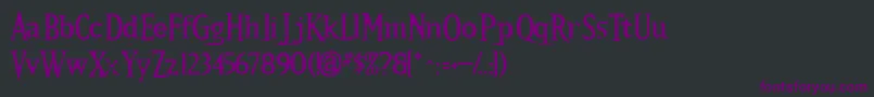 Kalls Font – Purple Fonts on Black Background