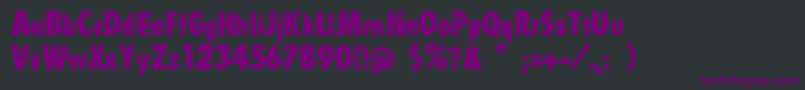 Linotypelaika Font – Purple Fonts on Black Background