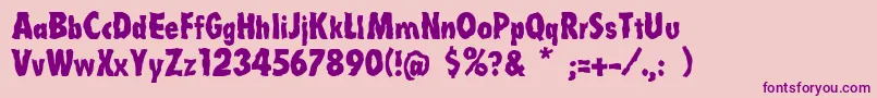 Linotypelaika Font – Purple Fonts on Pink Background