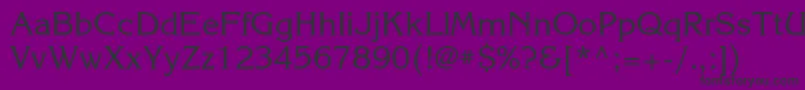 フォントKorinnac – 紫の背景に黒い文字