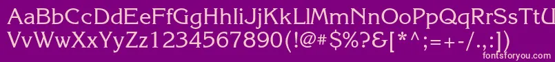 Шрифт Korinnac – розовые шрифты на фиолетовом фоне
