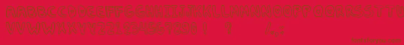 More about DennepuffyHearts Font DennepuffyHearts Font – Brown Fonts on Red Background