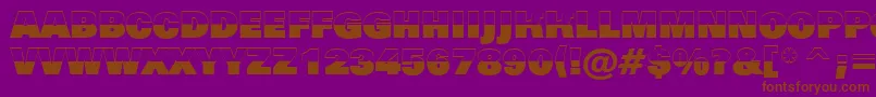 AGrotictitulbwhv Font – Brown Fonts on Purple Background