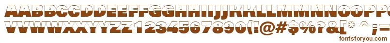 AGrotictitulbwhv Font – Brown Fonts on White Background