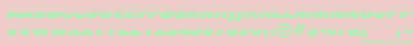 AGrotictitulbwhv Font – Green Fonts on Pink Background