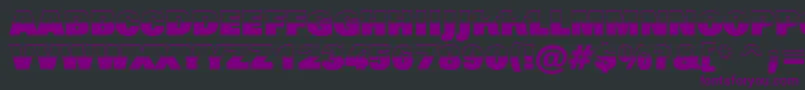 AGrotictitulbwhv Font – Purple Fonts on Black Background