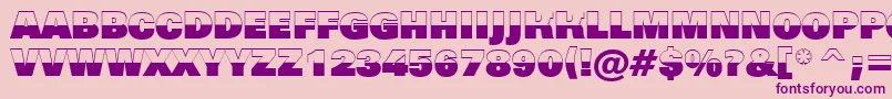 AGrotictitulbwhv Font – Purple Fonts on Pink Background