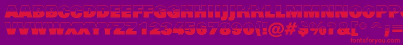 AGrotictitulbwhv Font – Red Fonts on Purple Background